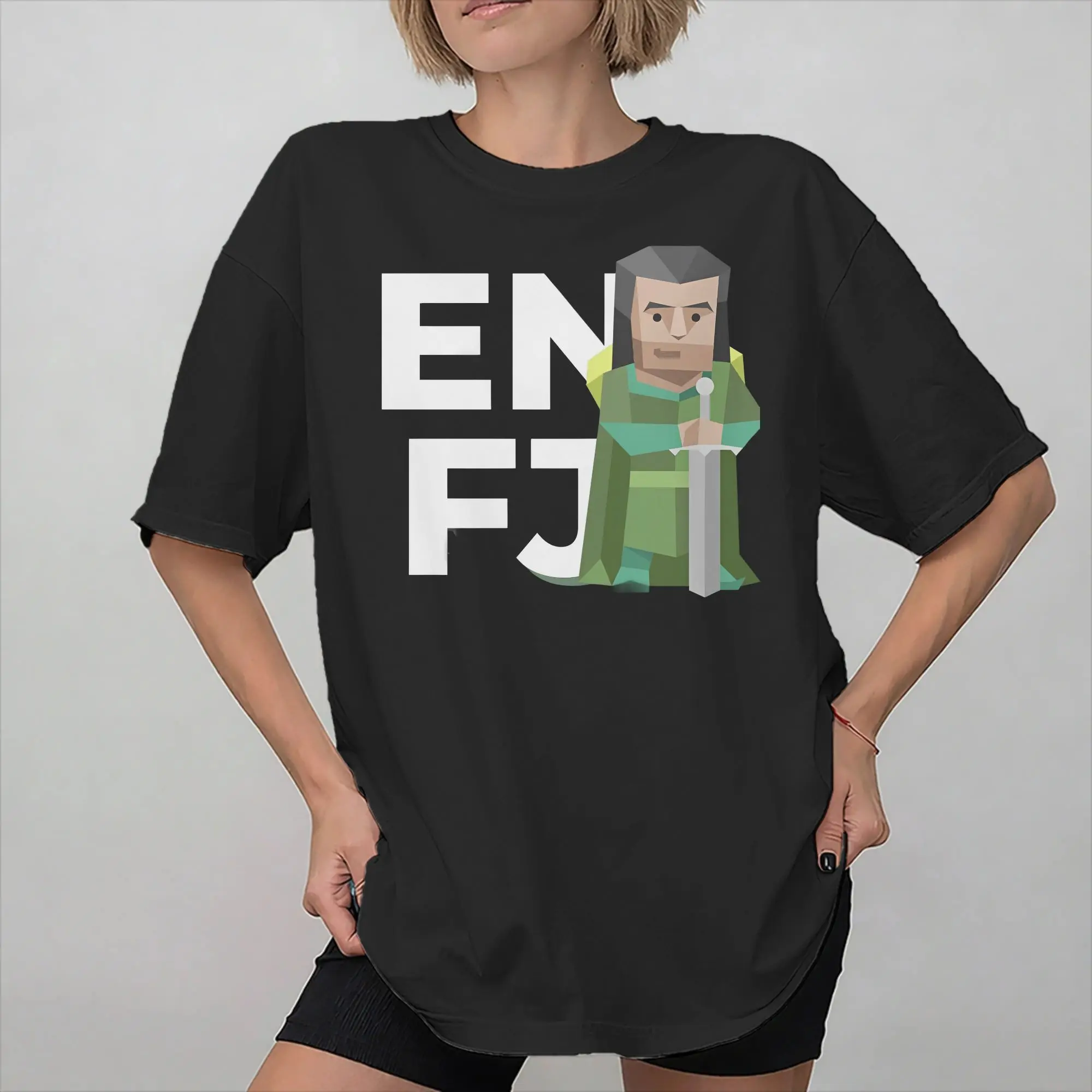 Mens Womens ENFJ mbti myers-briggs peronality Shirt Pure Cotton Graphic Printing T-Shirt MBTI 16 Personalities  Top Clothing