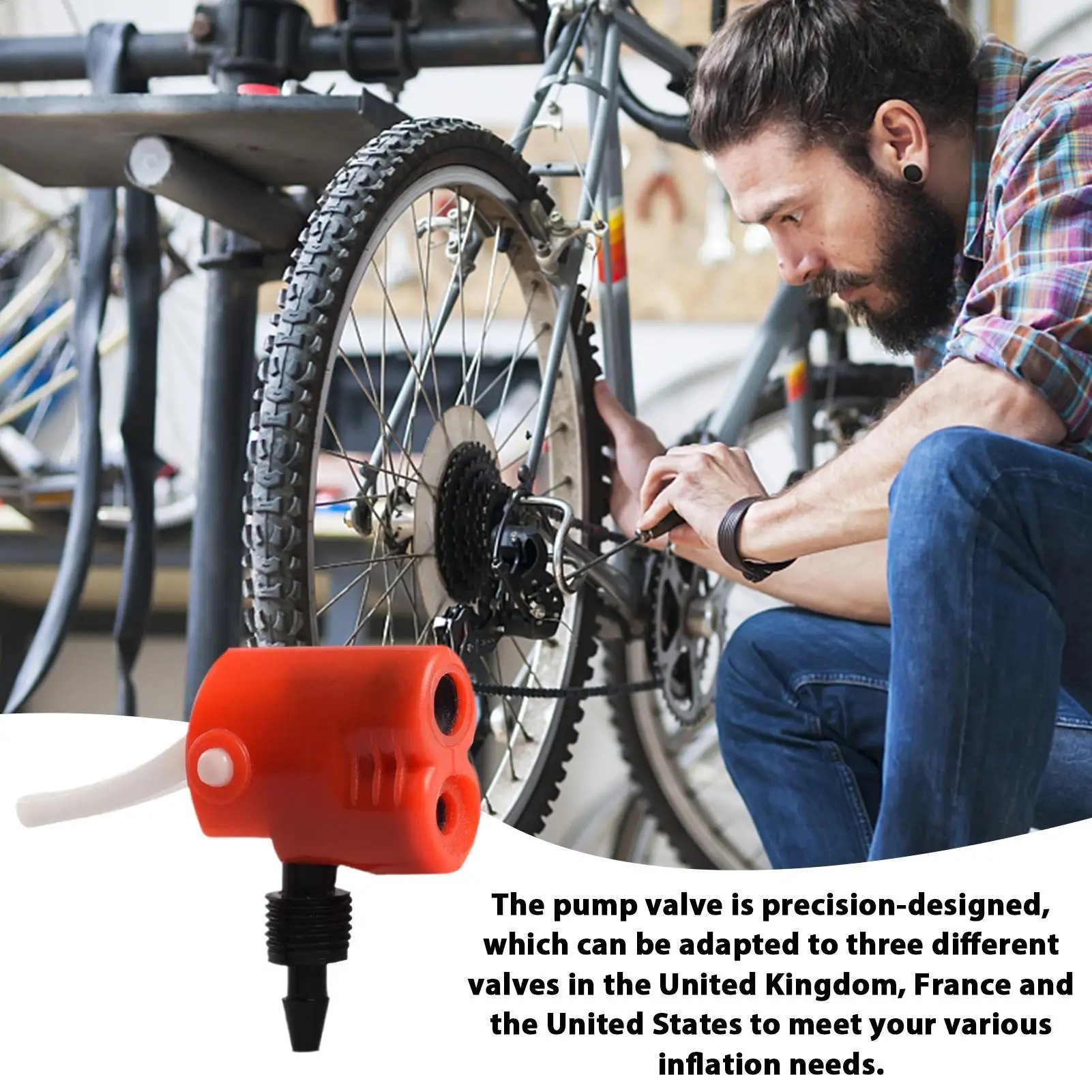 ملحقات مضخة الهواء فوهات فوهة نافخة مانعة للتسرب مع منفذ كبير أجزاء مضخة فوهة الهواء العالمية لكرات كرة القدم للسيارات