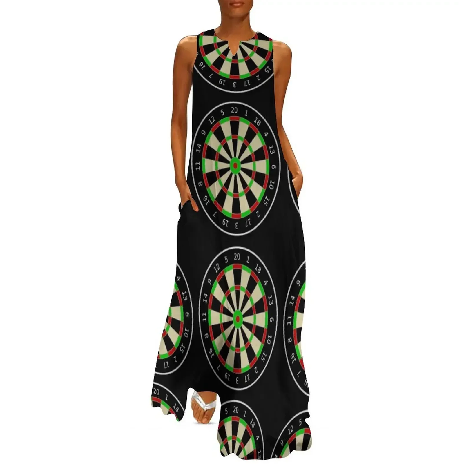 

Dartboard Long Dress long dress women summer women evening dress Aesthetic clothing luxury