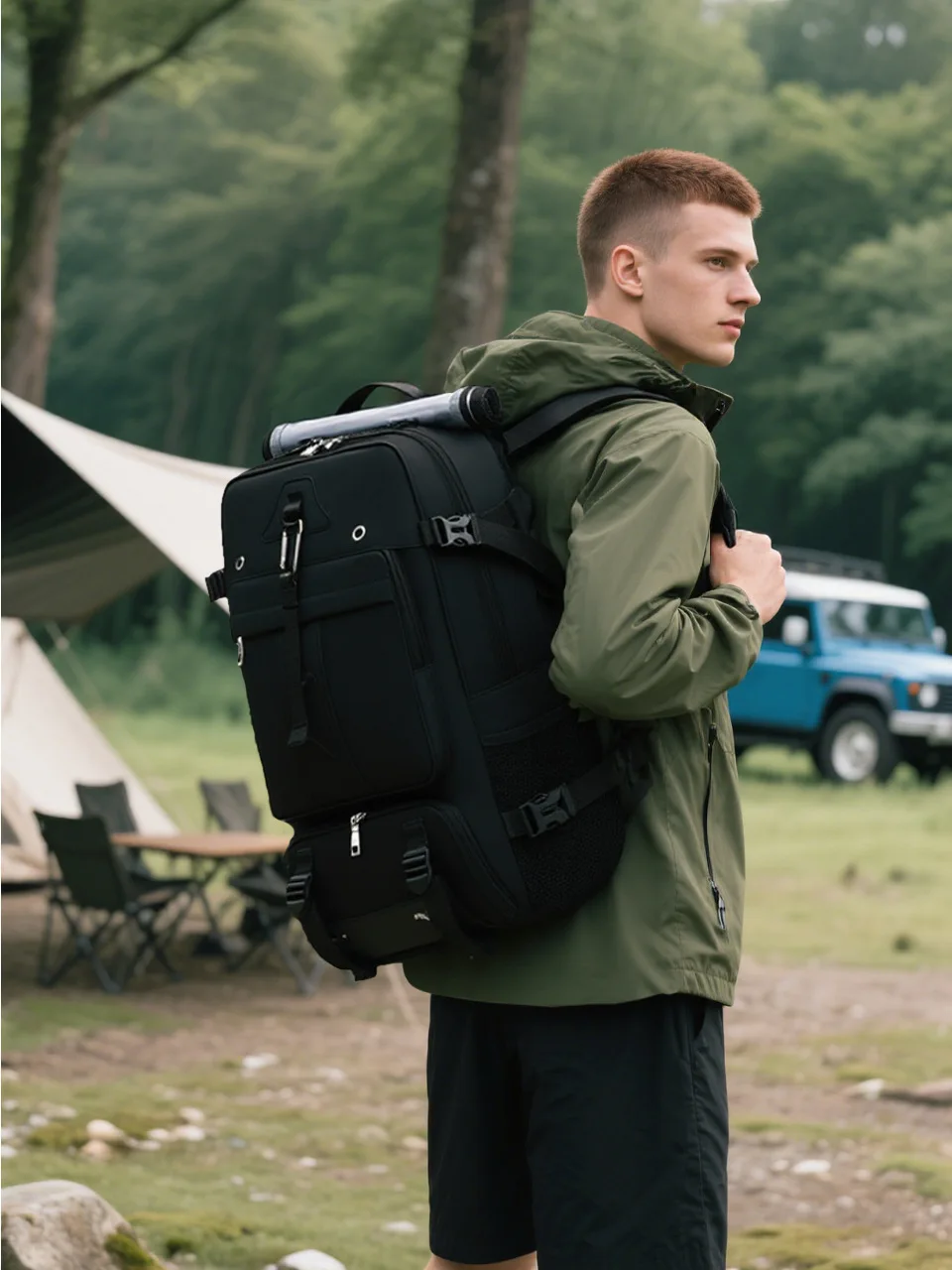 60L 60L Large Travel Backpack Waterproof Expandable Rucksack with Shoe Compartment & Luggage Strap Business Laptop Bag for Men - Aliexpress Deal