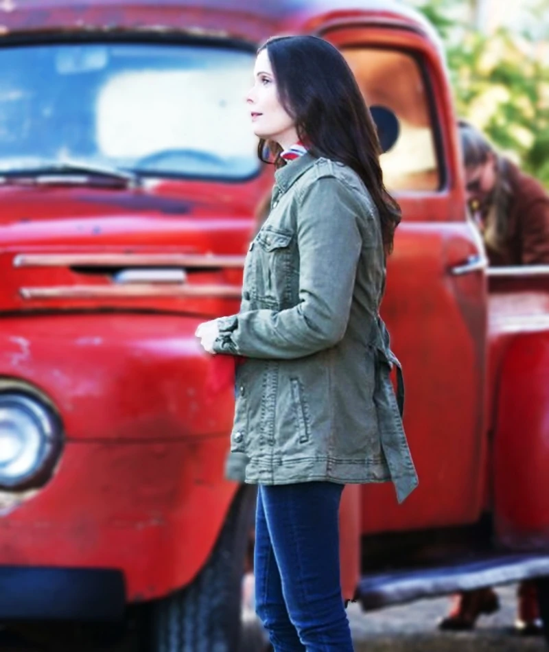 

Lois Lane Green Cotton Jacket Twill Coat