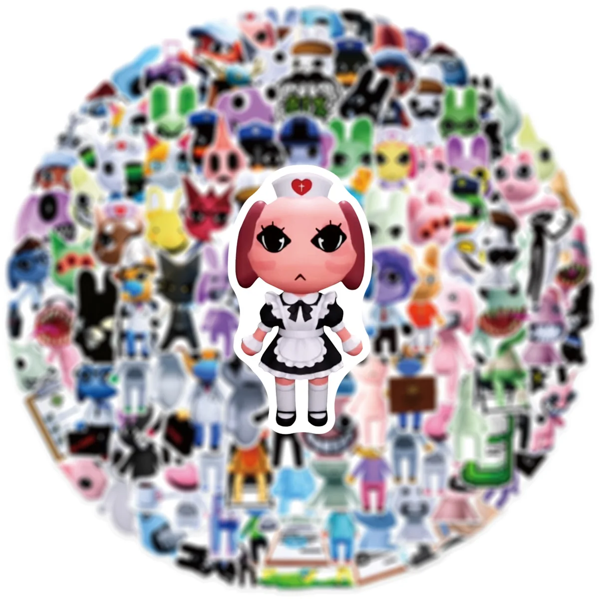 110pcs/Set Horror Animal Hospital Stickers Cartoon DIY Laptop Luggage Scrapbook Diary Graffiti Sticker Toy