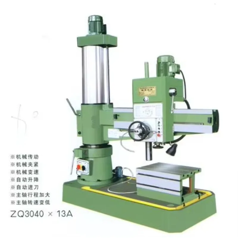 High Quality Z3040 Hydraulic Radial Drilling Machine 40mm Automatic Motor Bearing Core Components Column Drilling