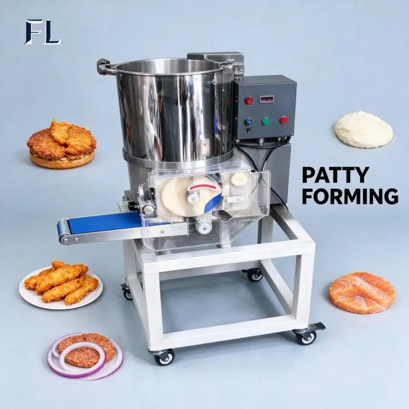 Meat Patty Forming Machine Commercial Electric Patty Press Equipment Uniform Shaping for Fast Food Restaurant Central Kitchen