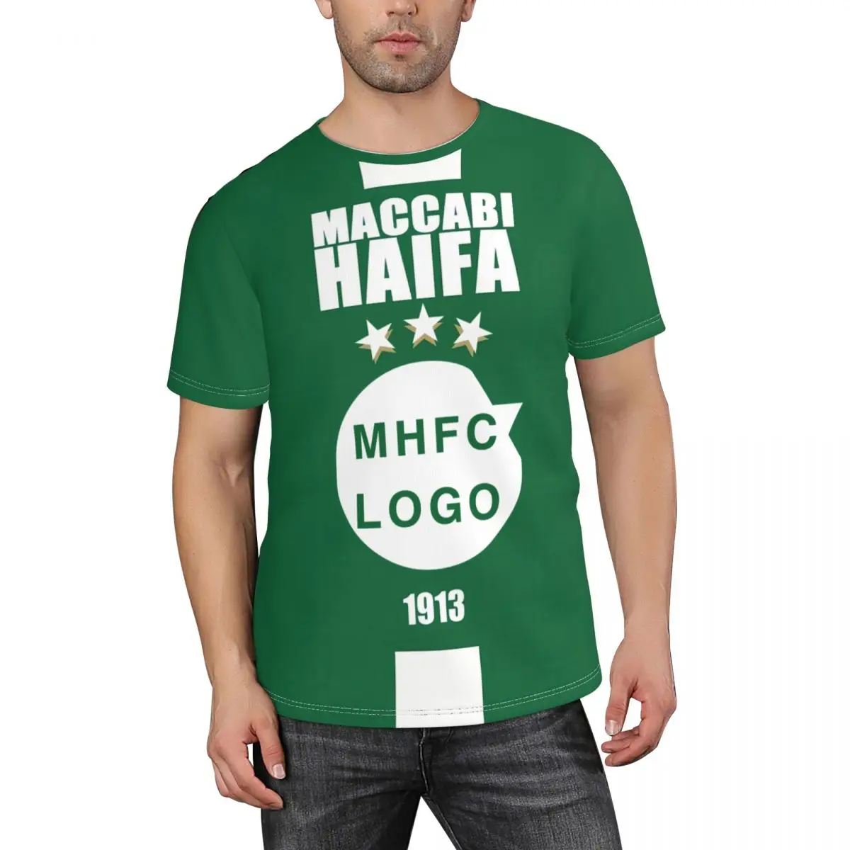 

Israel F.C MHFC Champion Print Short-Sleeve Tee Crewneck T-Shirt for Youth Boys Kids