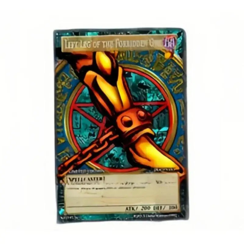 Yu Gi Oh card Exodia Right Leg Left Arm of The Forbidden One English Version 5 Sheets DIY Action Toy Figures Game Collection