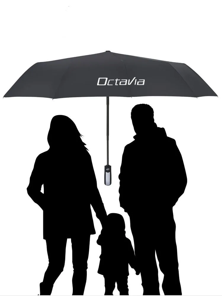 

For SKODA Octavia Car Automatic Folding Umbrella Car Sun Beach Umbrella Windproof Auto Accessories