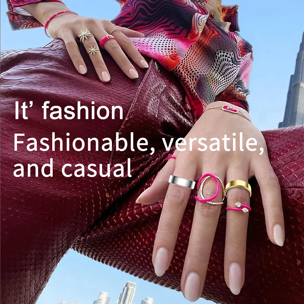 R99 IP68 Anello intelligente impermeabile in acciaio inossidabile Uomo Donna Anello da dito intelligente Attività sanitaria Tracker Frequenza cardiaca Ossigeno nel sangue