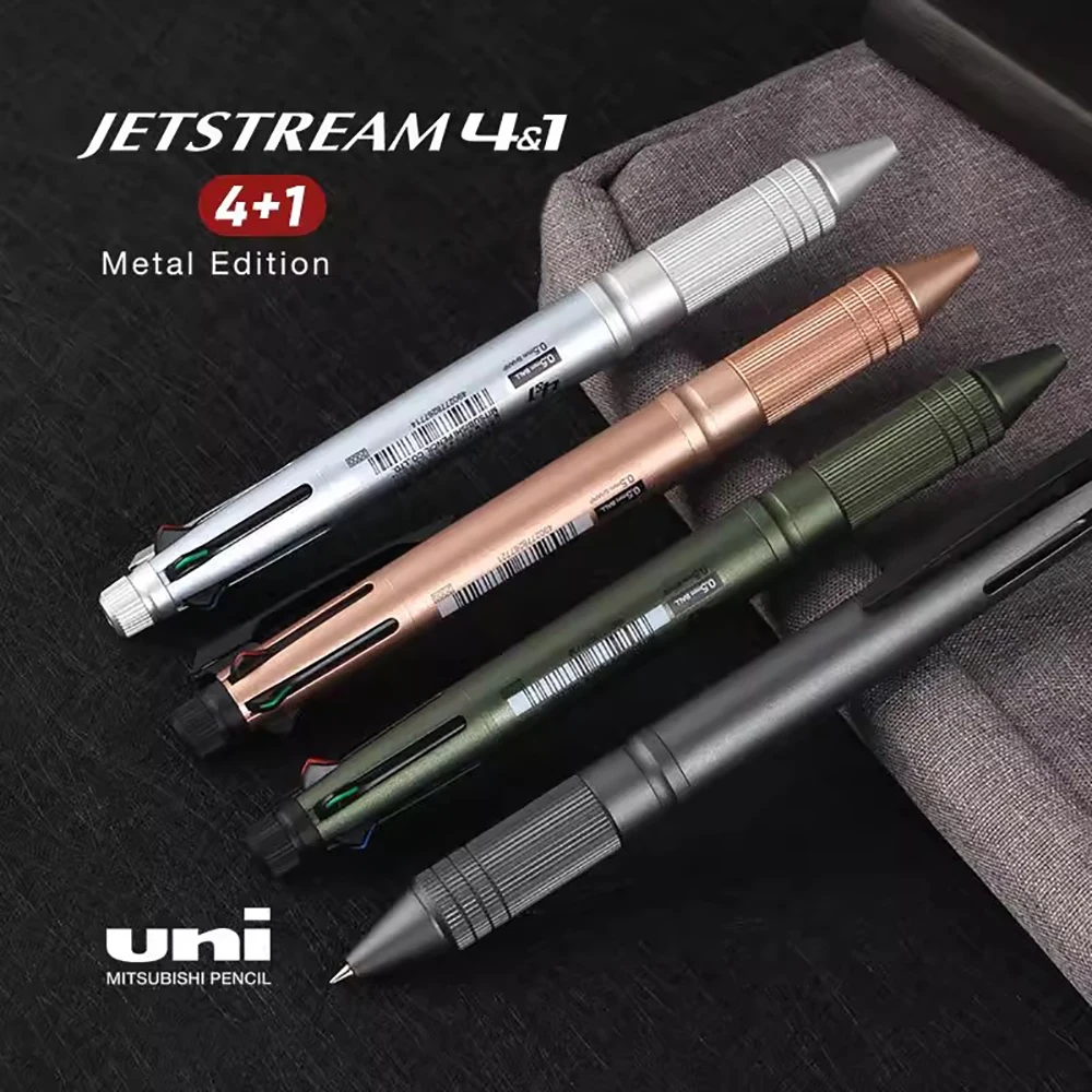 

Японская многофункциональная ручка UNI Jetstream 5 в 1: шариковая ручка/механический карандаш MSXE5-2000A, 0.5 мм, канцелярские товары, школьные принадлежности