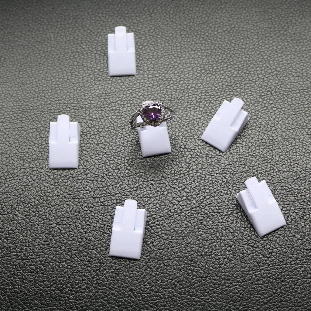 Mini Ring Display Stands Plastic Jewelry Tray Storage Holder Accessories Display for Shop Jewelry