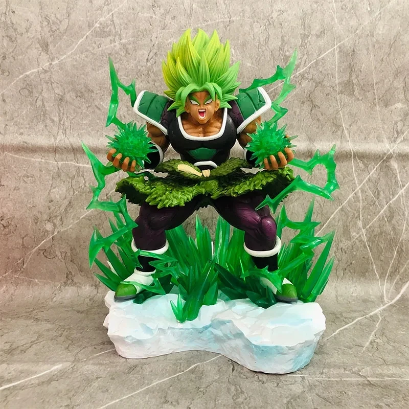 

25cm Anime Dragon Ball Broly Figure Super Saiyan Boys Figure Goku Pvc Statue Model Desktop Decoration Gift Toys