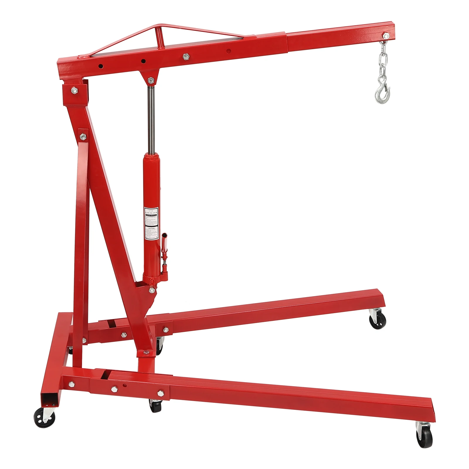 

Engine Hanger Engine Crane Hydraulic Car Crane 2T Ton Folding Mobile Crane Auto Maintenance Tool