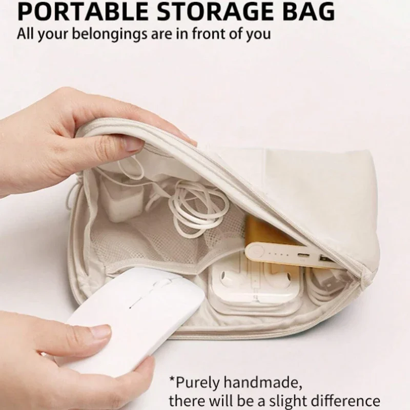 1pc Travel Portable Digital Storage Bag Carry Case Multi-Function Data Cable Earphone Organizer Bag Women Handbag Makeup Bag