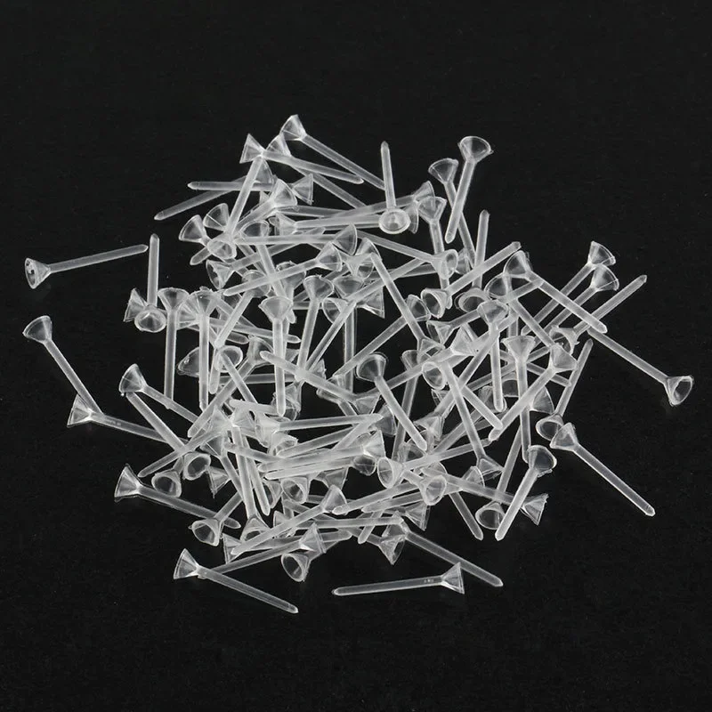 100PCS Figures Fairy Garden Tools Garden Decorations Micro Landscape Ornaments Fixed Needle Rods Doll Ornaments Rubber Needles