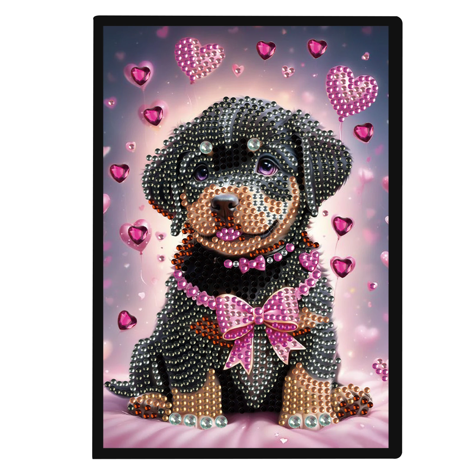 5d DIY Sonderform Diamant Kunst Malerei A5 Notizbuch Skizzenbuch, Strass Kunst Hand Handwerk Kit Büro produkt (niedlichen Hund)