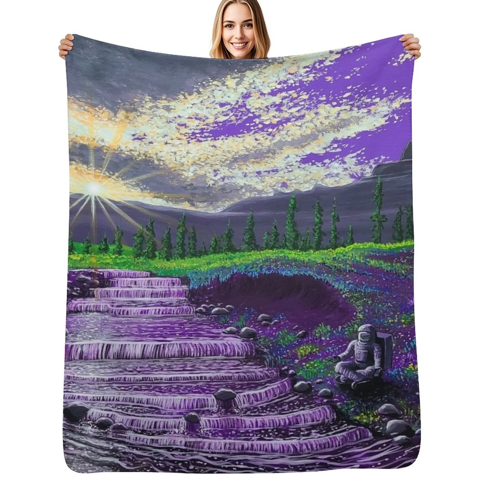 Going Back Throw Blanket Year Round Soft Comfortable Blanket for Home