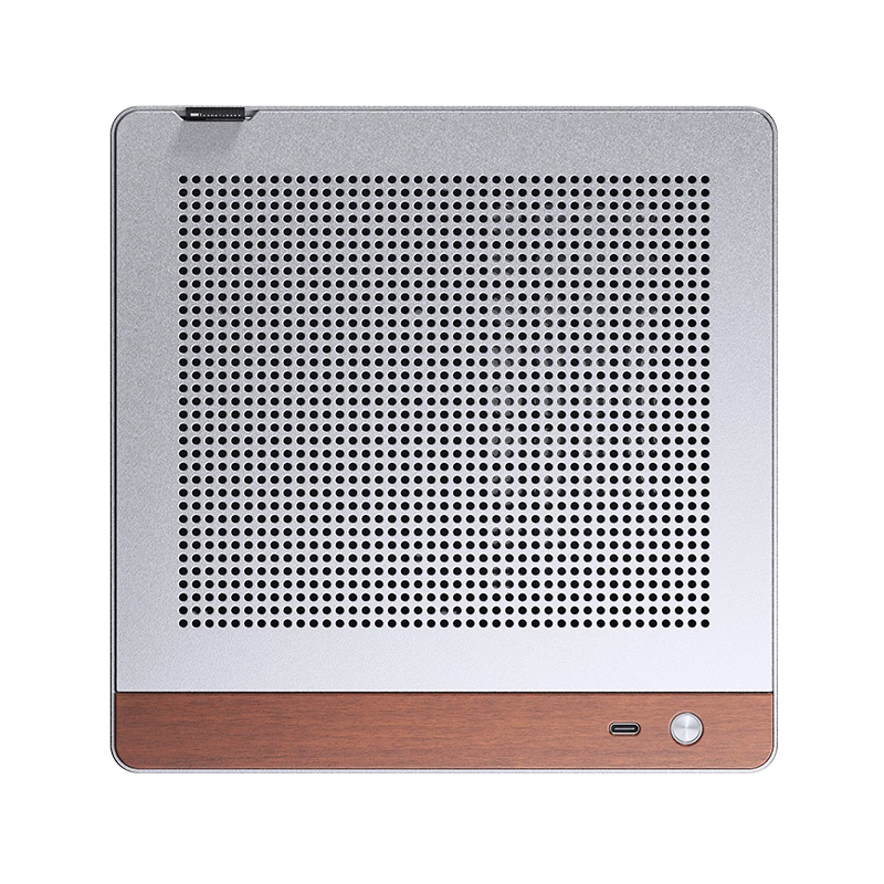 JONSBO N10/NV10 ITX Casing MINI Aluminium Aloi 1U FLEX Catu Daya Sasis Komputer Kantor Desktop