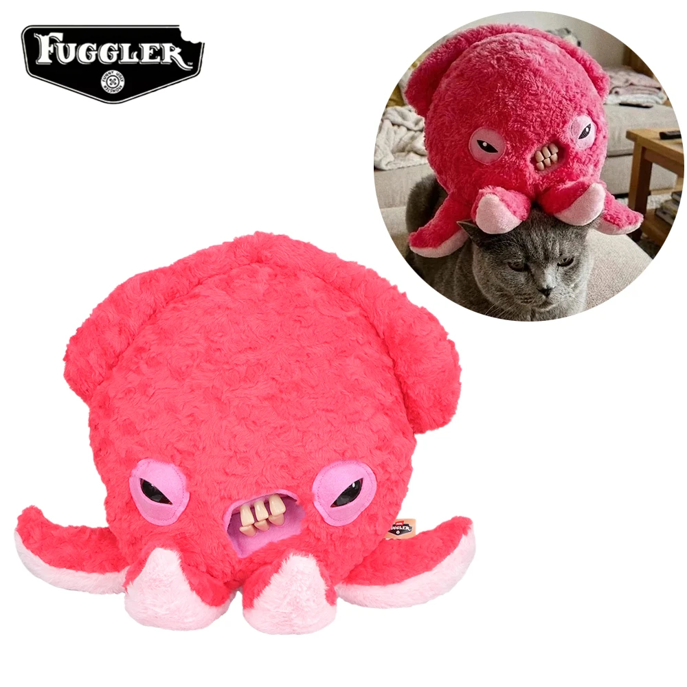 Original Fuggler Funny Ugly Teeth Monsters Plush Stuffed Toys Bigg Chunky Fuggs Stinkin Inkin Octopus Soft Gifts Dolla 38CM