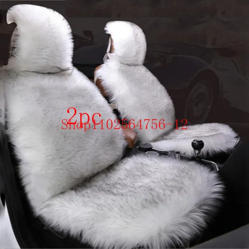 

Warm Plush Car Seat Covers Universal Long Wool Fur Car Front Seat Protect Cushion Mat For Auto Accessories Car Seat Protector