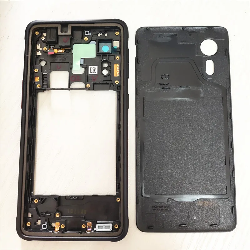 Para Samsung Galaxy Xcover 5 G525 G525F Placa de Marco medio + cubierta de batería funda trasera piezas de reparación