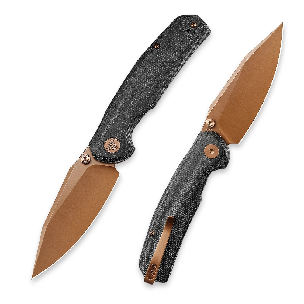 TRIVISA Pocket Utility Hornet-BM EDC Knife for Men 14C28N Blade Micarta Handle Hunting  Camping Fishing Outdoor Survival Cutting