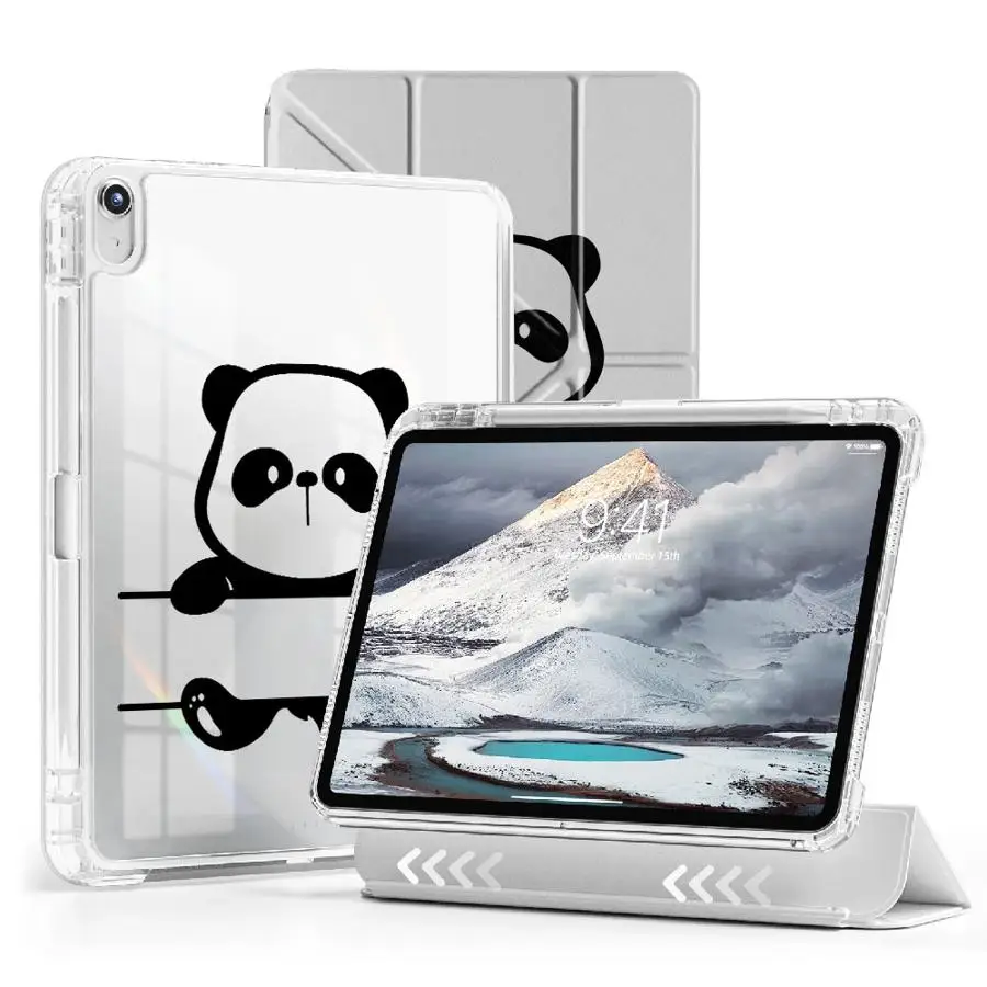 

Чехол для планшета Line Panda Design для iPad Air 4 5 M3 M2 M4 11 дюймов, Mini 6 7 11th 10th 9th 8th 7th, 12.9 дюймов Pro 2025, с держателем