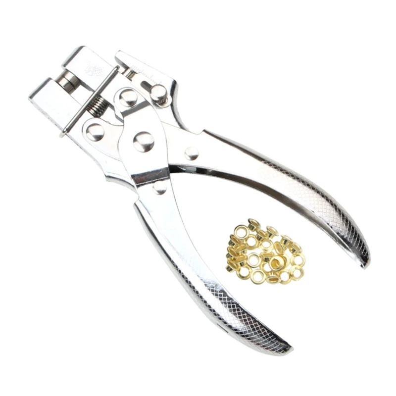 

Eyelet Set, Eyelet Pliers Metal Eyelets 3mm & 5mm Grommet Tool with Hole Tarpaulin Eyelets Installation Dropship