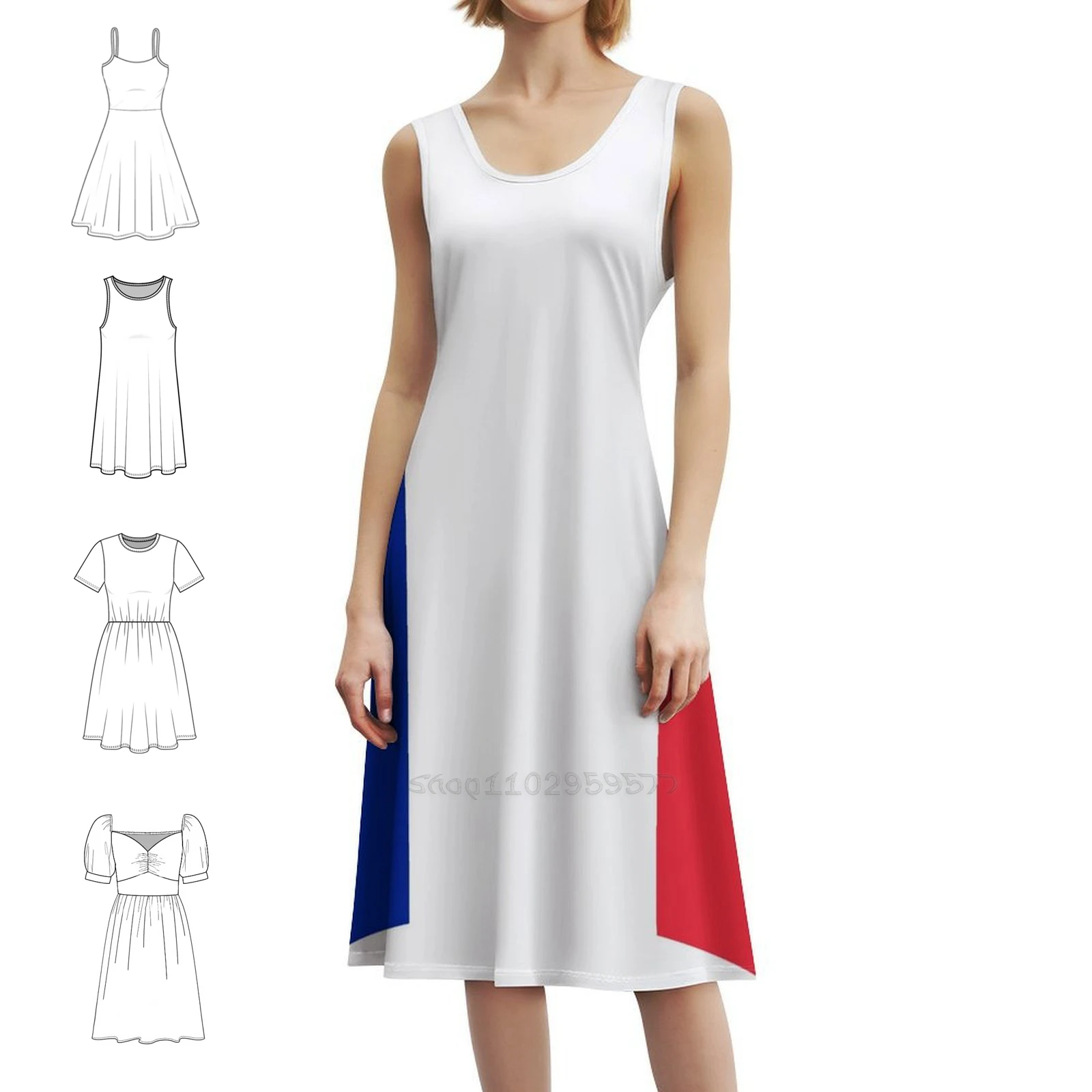 

Официальный флаг Франции, сексуальное платье для отпуска для женщин, мини-платье для пляжной вечеринки, дня рождения, официальное французское платье с флагом страны