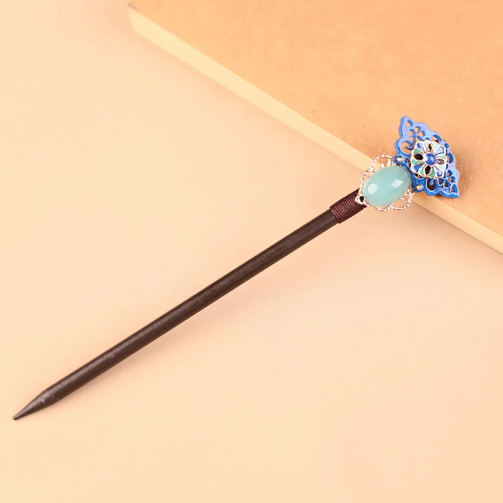 

Retro Chinese Hairpin Style Wood Stick Glazed Decorative Hair Chopsticks For Women Elegant Styling Accessories For Long