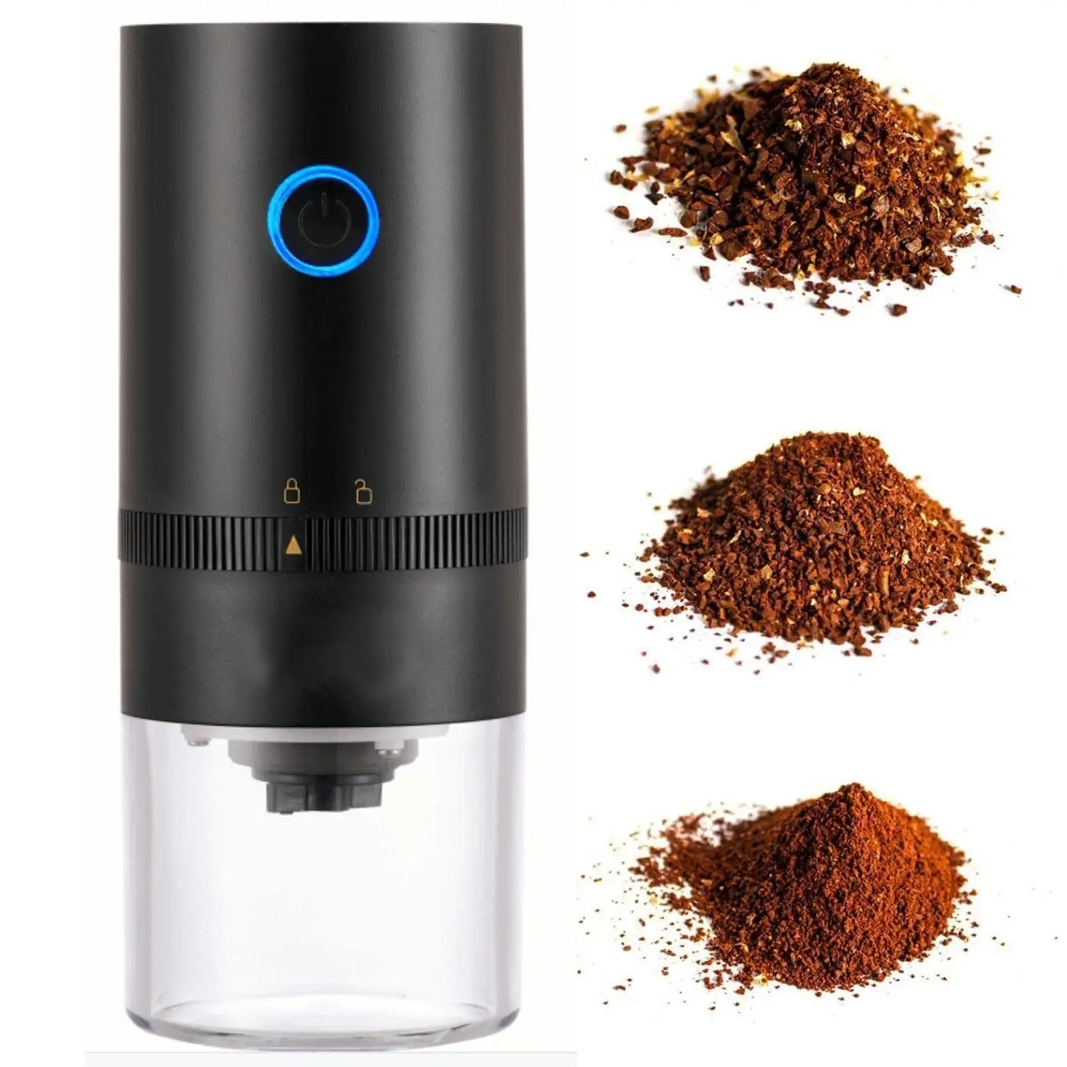 

Портативная электрическая кофемолка для приготовления 4-х чашек Expresso Grinds Coarse, Medium Fine и Extra Fine Coffee Powder