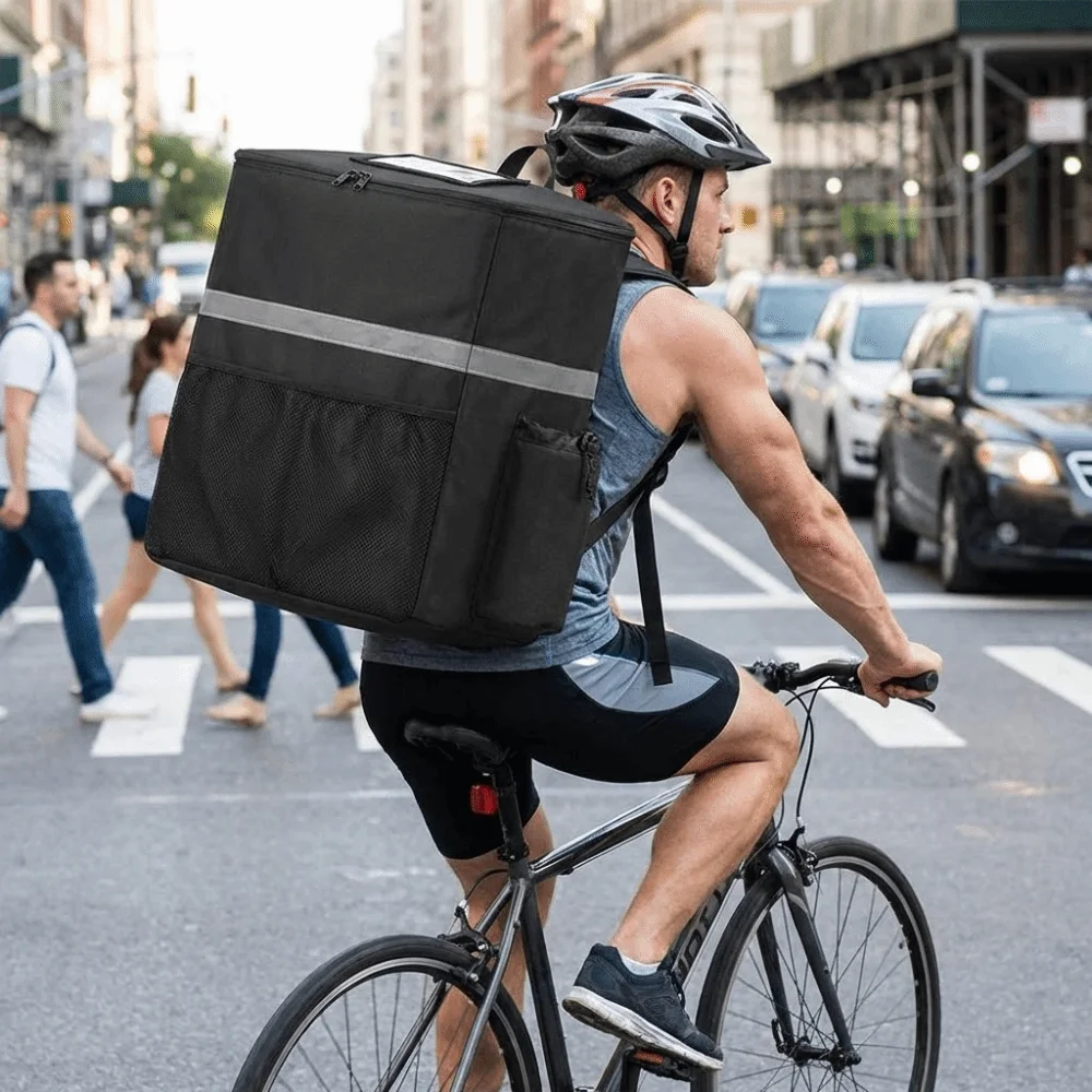 

Удобный водонепроницаемый термоконтейнер 35 л, портативный коммерческий контейнер для доставки, утолщенная сумка для сохранения свежести, для пикника и кемпинга