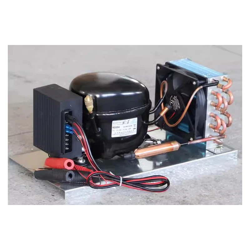 BD25HC ثلاجة السيارة الشمسية الفريزر البحري الثلاجة تيار مستمر 12V24V تيار مستمر ضاغط المكثف