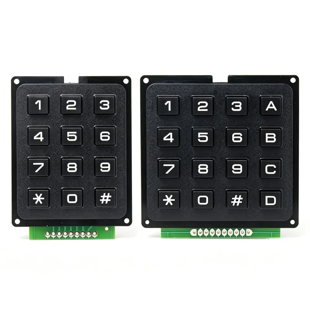 3*4 4*4 Matrix Switch Keyboard Keypad Array Module ABS Plastic Keys 4x4 3x4 12 16 Key Button Membrane Switch DIY Kit for Arduino