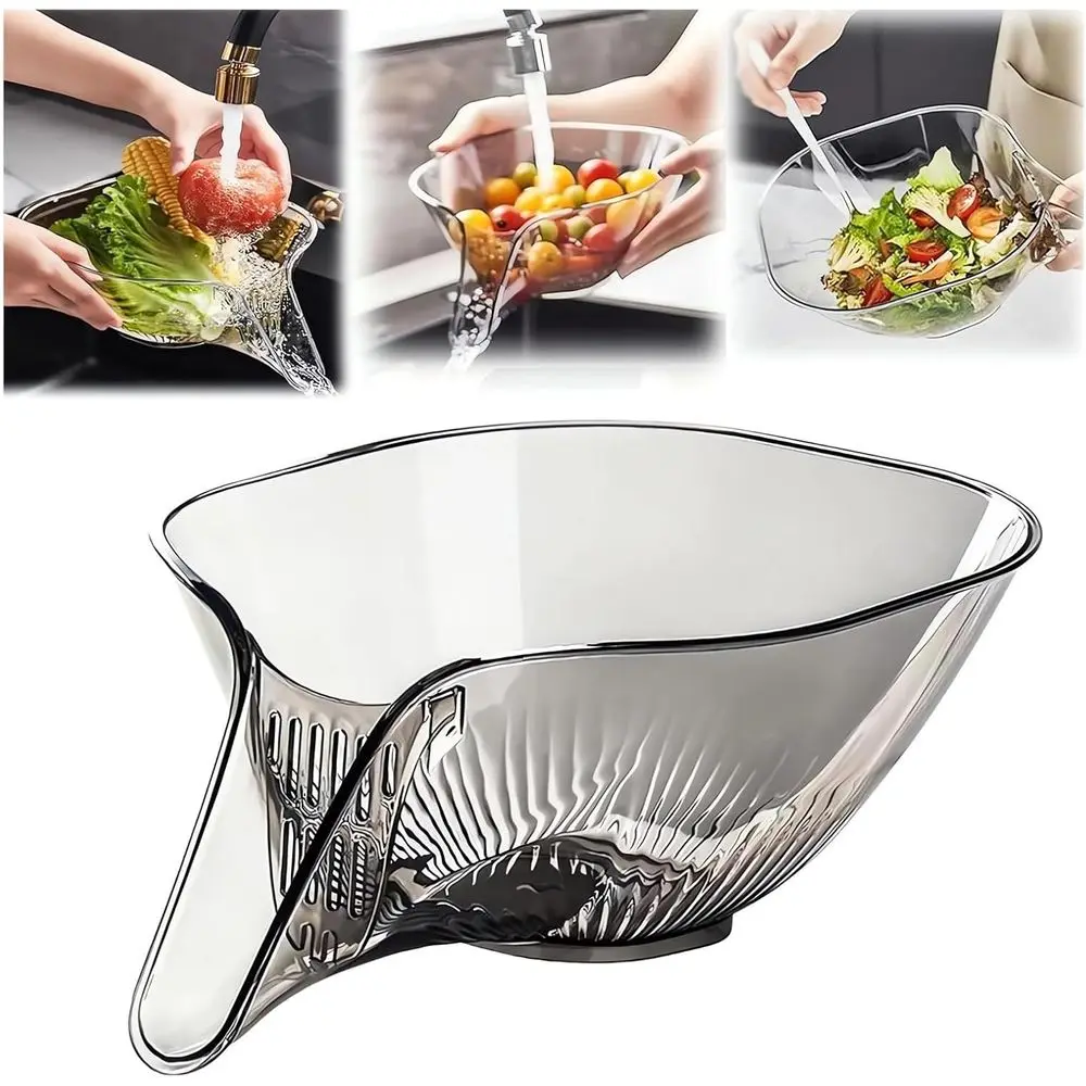New 2024 Multi-Function Drain Basket - Sink Strainer with Food Catcher for Kitchen, Grey