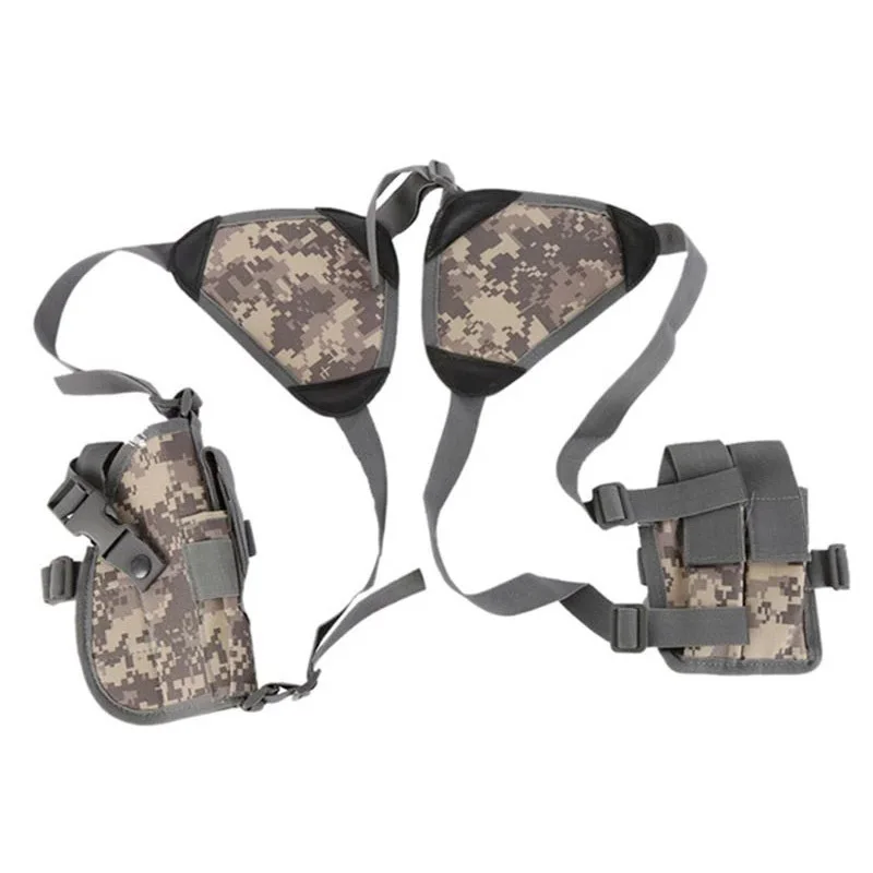 Tactical Universal Concealed Carry Shoulder Holster For Glock 17 43X Beretta M9 APX P09 Hidden Holster With 2 Pouch