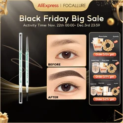 FOCALLURE 1MM Ultra-fine Eyebrow Pen Waterproof Long-lasting Multi-use Eye Brow Liner Pencil Eyebrow Enhancers Makeup Cosmetics