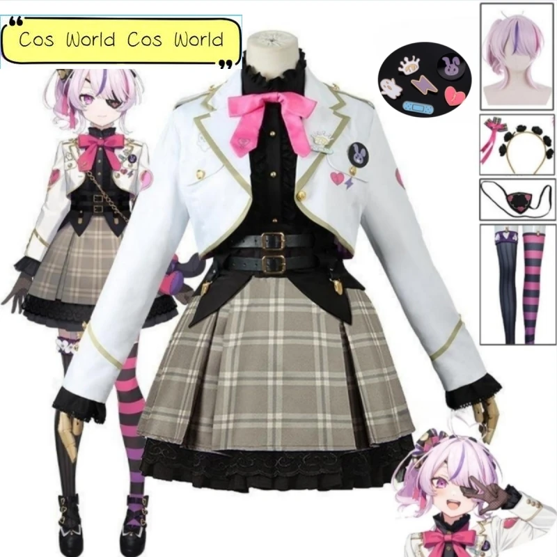 

VTuber Maria Marionette Role-playing YouTube Virtual Uniform Halloween Party Christmas Gloves Eye Mask ILUNA Kyo Luca Selen