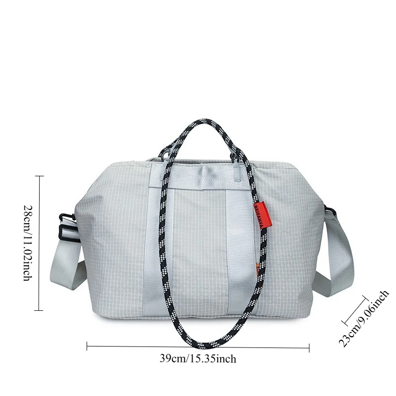 Nylon Messenger Bag Versatile Large Capacity Going Out Light Travel Bag Portable Wet and Dry Separation Storage Bag