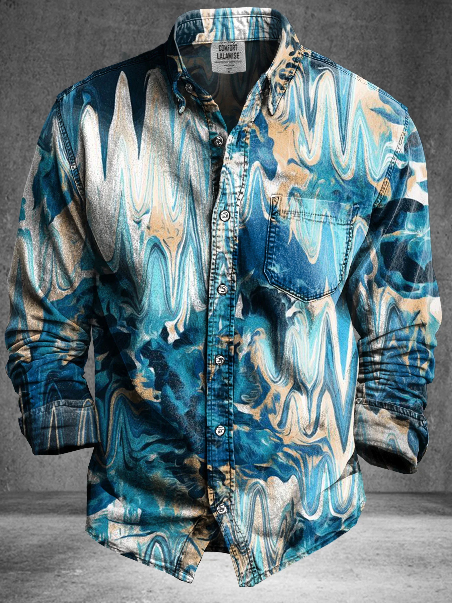 Vintage Abstract Gradient Wave - огляд і ціна Vintage Fashion Art