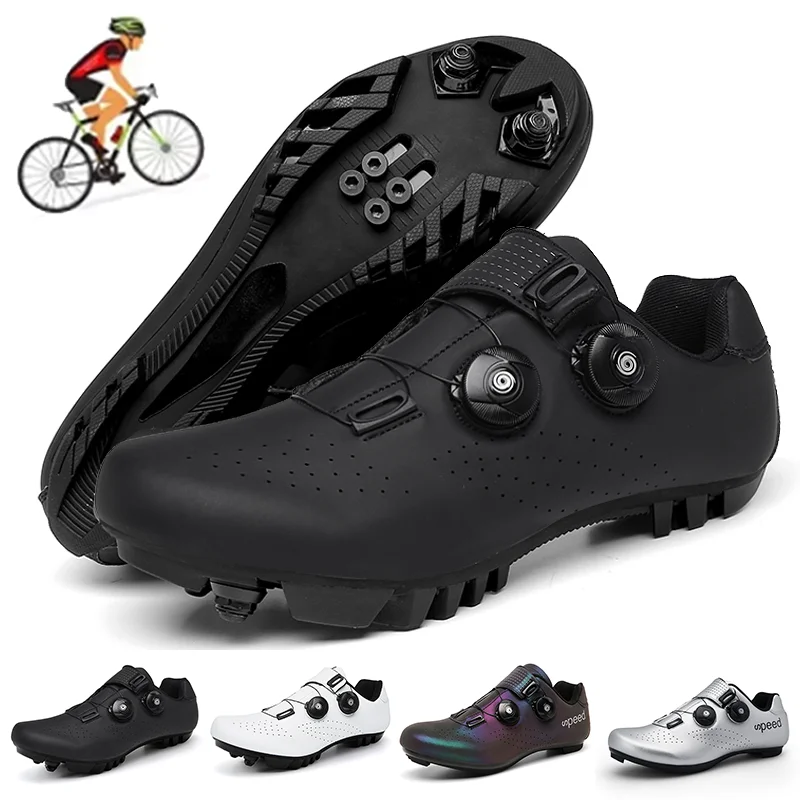 

Велотуфли 2026: Мужские дышащие кроссовки для горного велосипеда с нескользящей подошвой и шипами, скоростные велотуфли