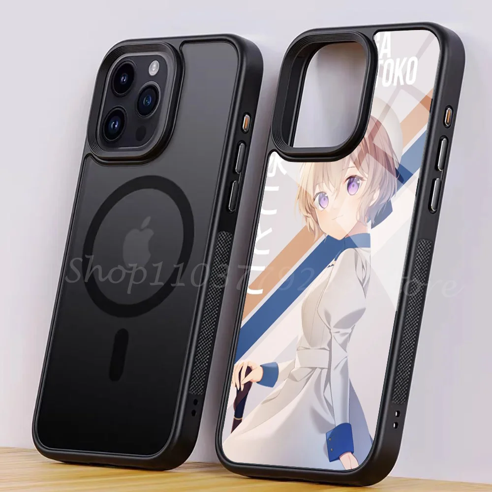 Чехол для телефона Iwanaga koводостойкий для IPhone 15 14 13 Pro Max 11 Mini Alex, зеркальный чехол для беспроводной зарядки Magsafe