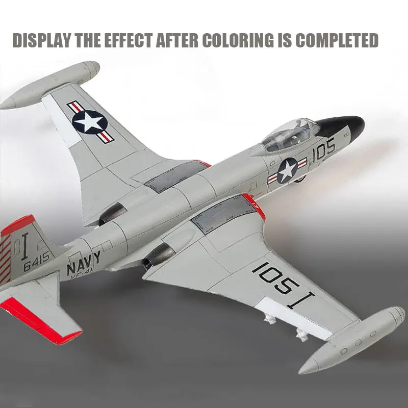 Academy Assembly Aircraft Model Kit 12548 USN F2H-3 VF-41 