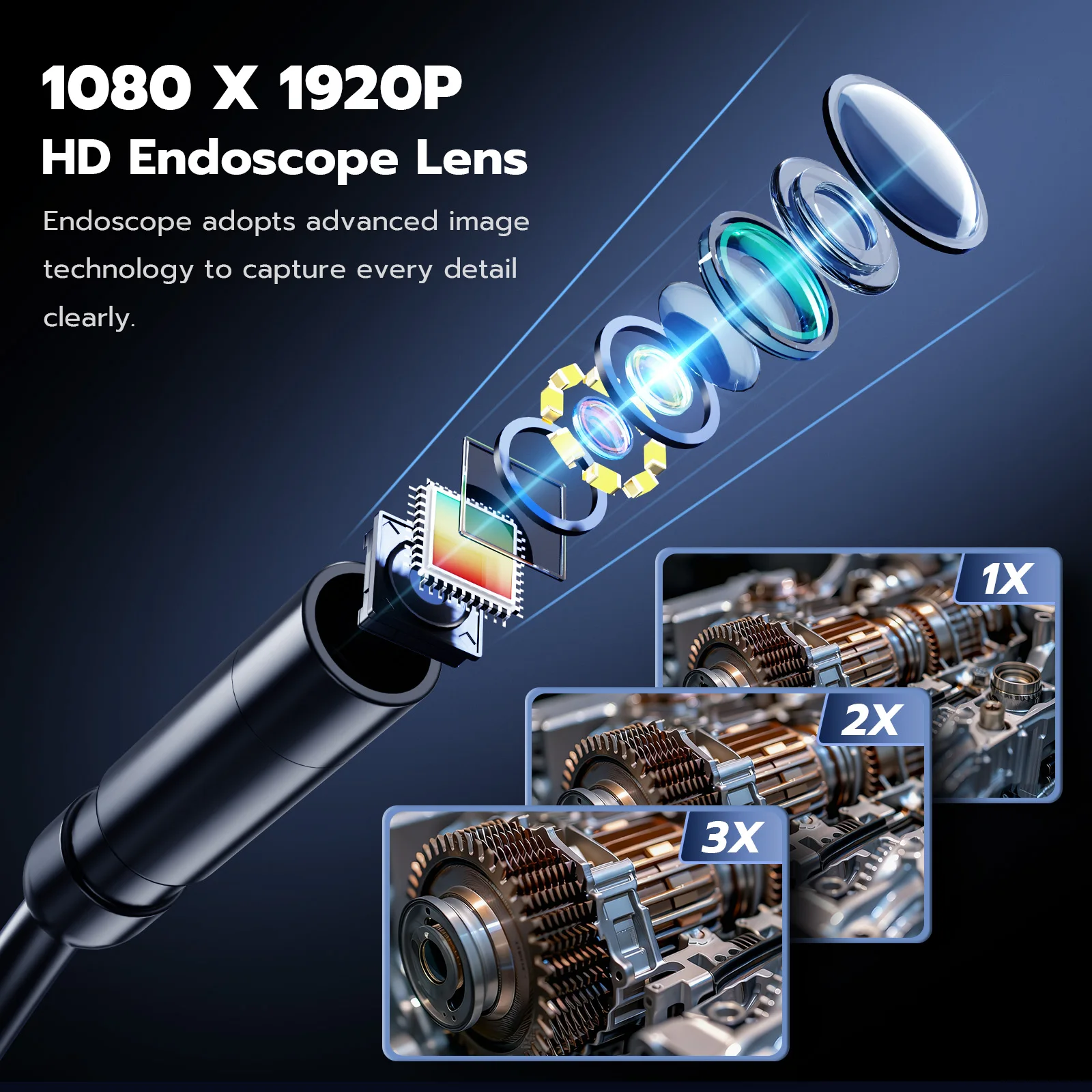 Endoscope with Light 2.8