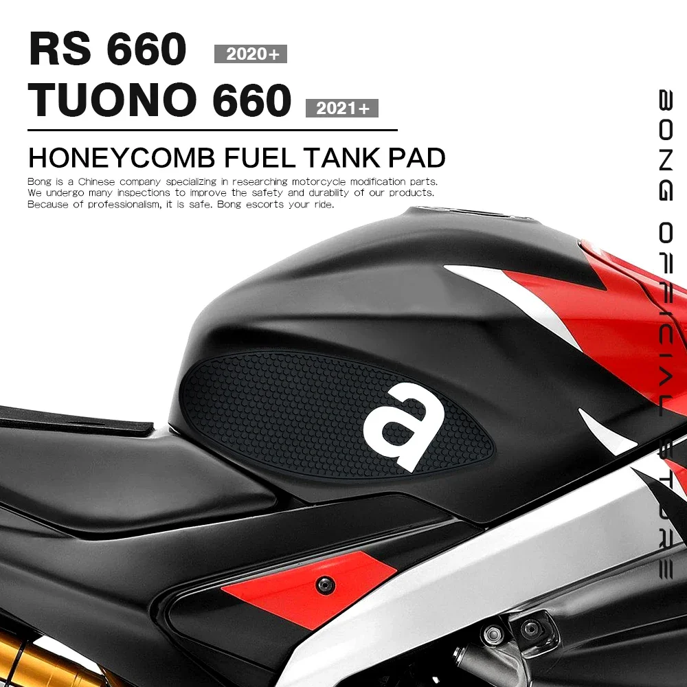 For Aprilia RS 660 RS660 TUONO 660 2021-2024 Motorcycle Side Fuel Tank pad Tank Pads Protector Stickers Decal Traction Pad