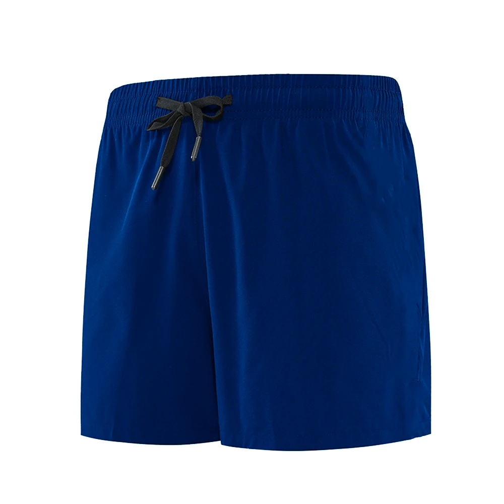 Ademende heren trekkoord effen kleur sport buiten hardlopen casual fitness yoga gym shorts platte maatkaart