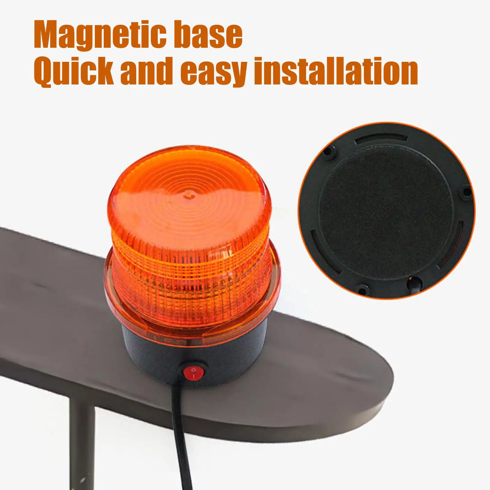 

LED Strobe Warning Lights With Strong Magnetic Universal LED Safety Warning Lamp For Outdoor Truck Trailor Motorcycle