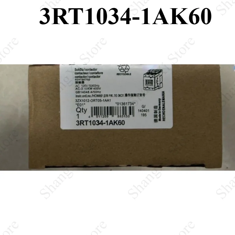 1PC Brand New 3RT1034-1AK60 Contactor 3RT10341AK60 Fast Delivery