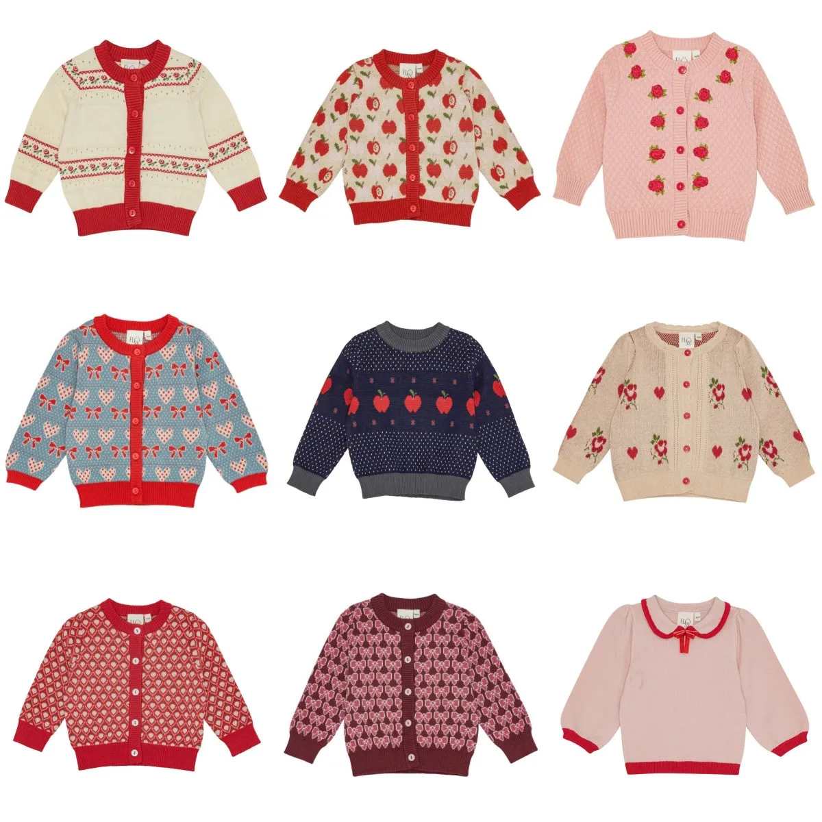 

Kids Girls Sweater 2025 AW New Cute Flower Knitted Cardigan Toddler Baby Girls Christmas Sweater Knit Dresses