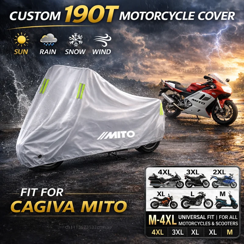 

For Cagiva Mito 50 125 Mito sp525 Motorcycle Cover Waterproof Heavy Duty Outdoor Rain Dust Sun Protector