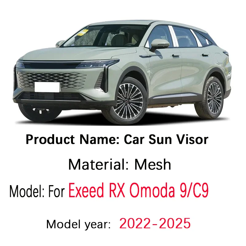 Car Mesh Sunshade For Exeed RX Omoda 9 C9 Yaoguang 2022-2025 Window Magnetic Privacy Curtain Sun Visor Mosquito Auto Accessories